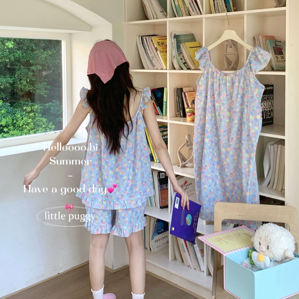 91家纺网 家纺一手货源 找家纺 （总）妍景家居生活馆 2026春夏新款小飞袖套装-梦幻泡泡