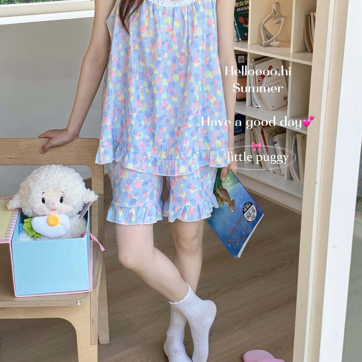 91家纺网 家纺一手货源 找家纺 （总）妍景家居生活馆 2026春夏新款小飞袖套装-梦幻泡泡