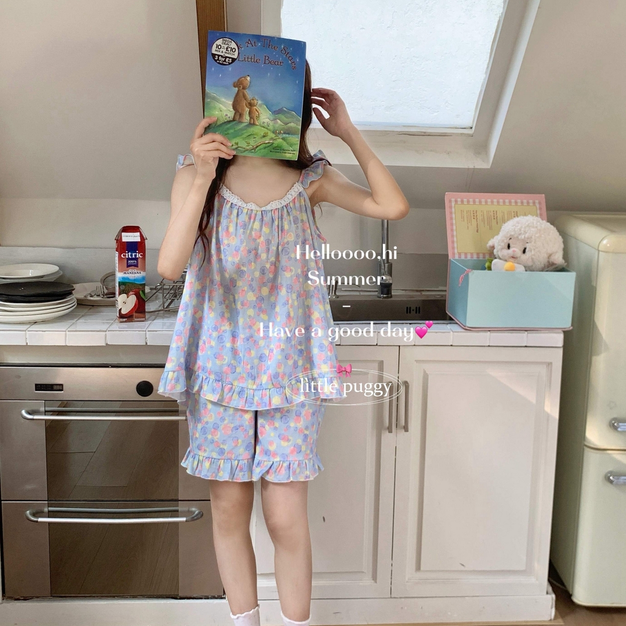 91家纺网 家纺一手货源 找家纺 （总）妍景家居生活馆 2026春夏新款小飞袖套装-梦幻泡泡