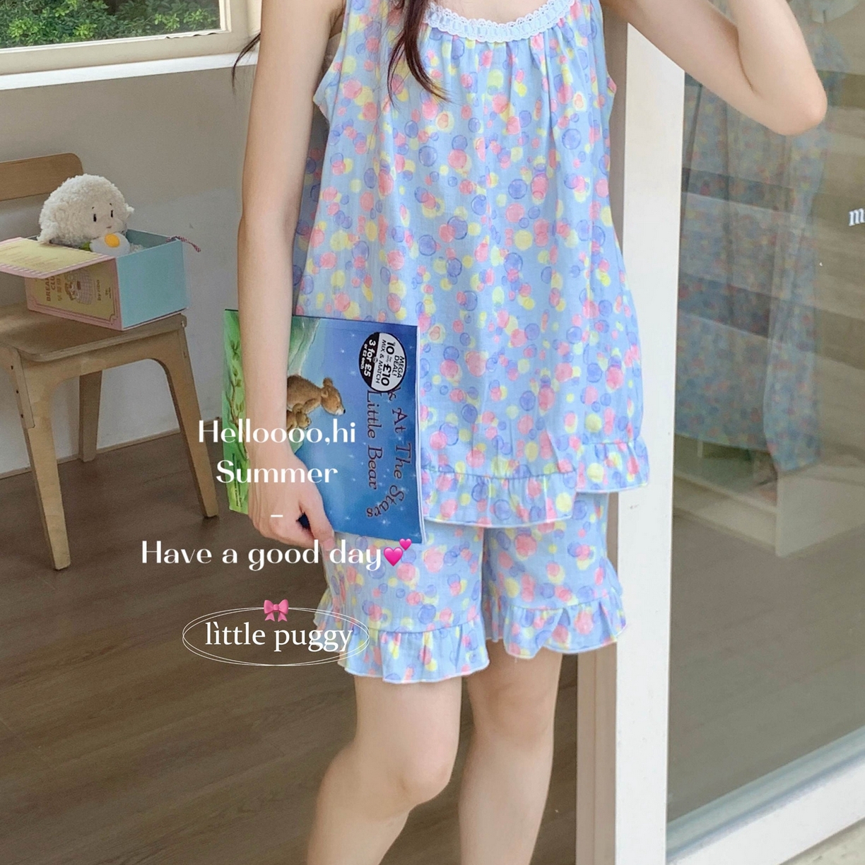 91家纺网 家纺一手货源 找家纺 （总）妍景家居生活馆 2026春夏新款小飞袖套装-梦幻泡泡