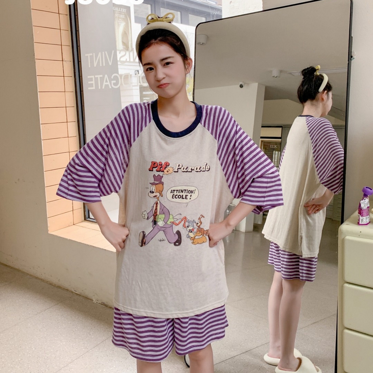 妍景家居生活馆 2026春夏新款雪花棉心意絮语套装 心意絮语-紫色