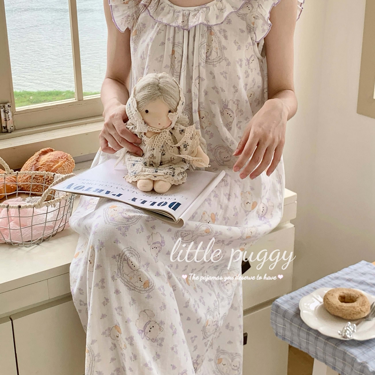 91家纺网 家纺一手货源 找家纺 （总）妍景家居生活馆 2026新款木耳边无袖睡裙