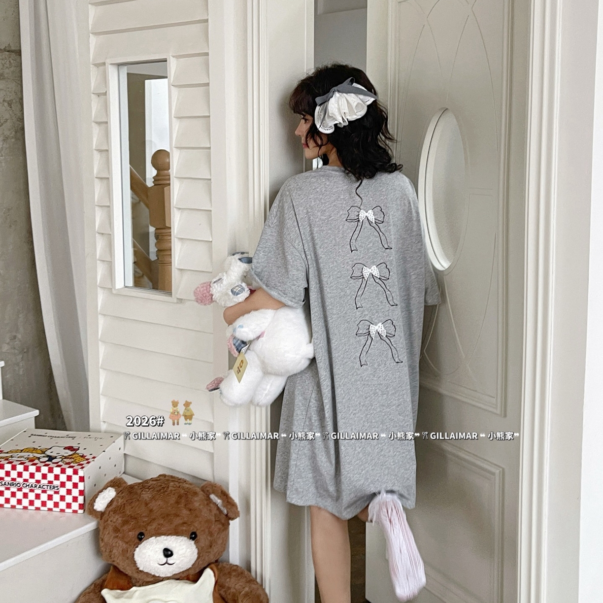 91家纺网 家纺一手货源 找家纺 （总）妍景家居生活馆 2026新款莱赛尔冰丝棉睡裙-芭蕾T