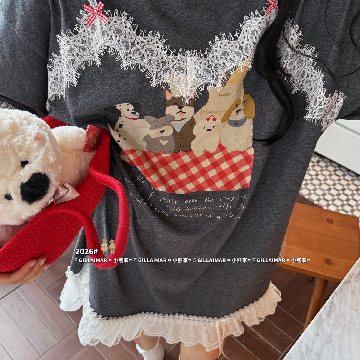 91家纺网 家纺一手货源 找家纺 （总）妍景家居生活馆 2026新款莱赛尔冰丝棉睡裙-红地毯T