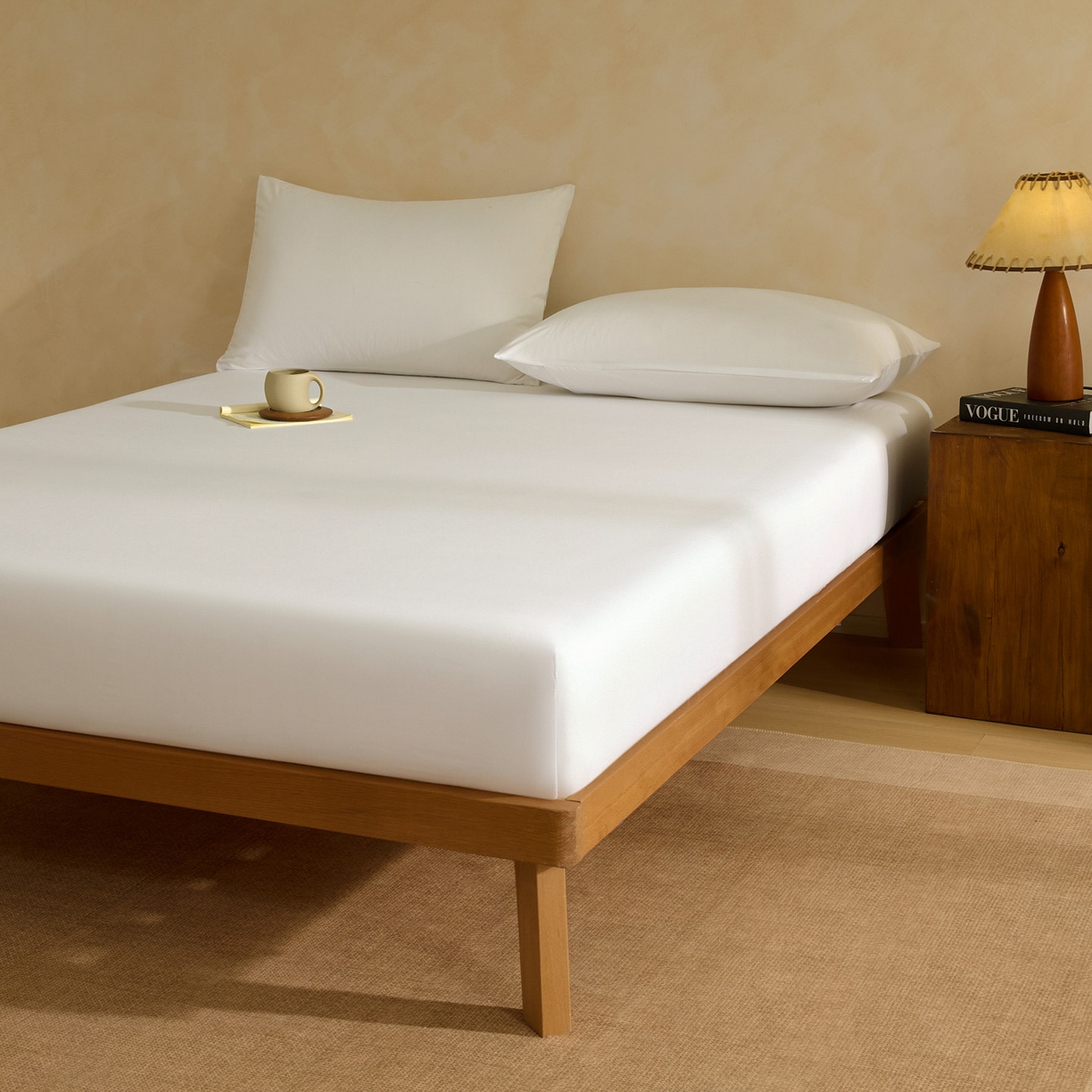 91家纺网 家纺一手货源 找家纺 （总）梵克保罗 2026新品竹纤维床笠凉感纹理感  30%竹纤维 70%超细纤维