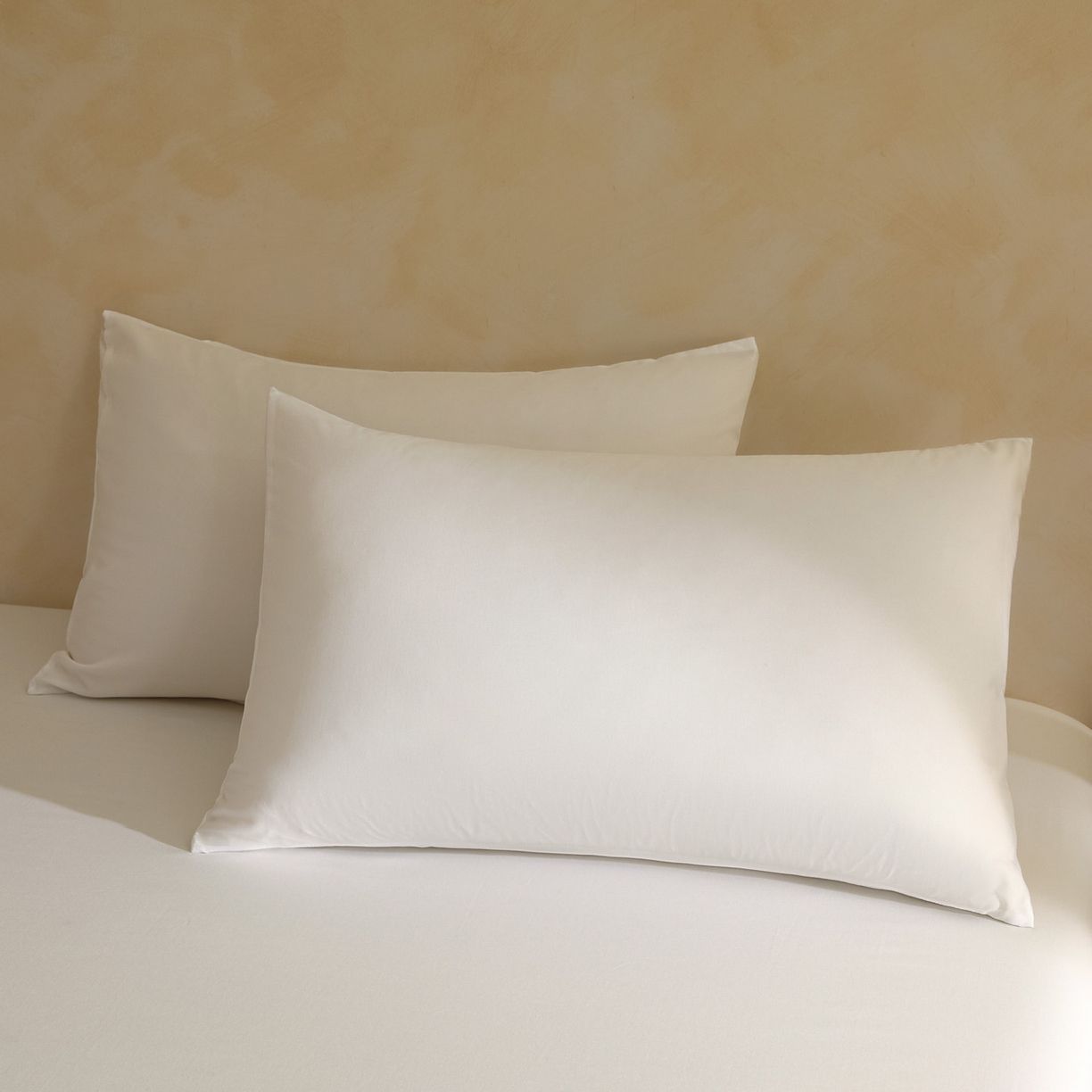 91家纺网 家纺一手货源 找家纺 梵克保罗 2026新品竹纤维床笠凉感纹理感  30%竹纤维 70%超细纤维 竹纤维-白色