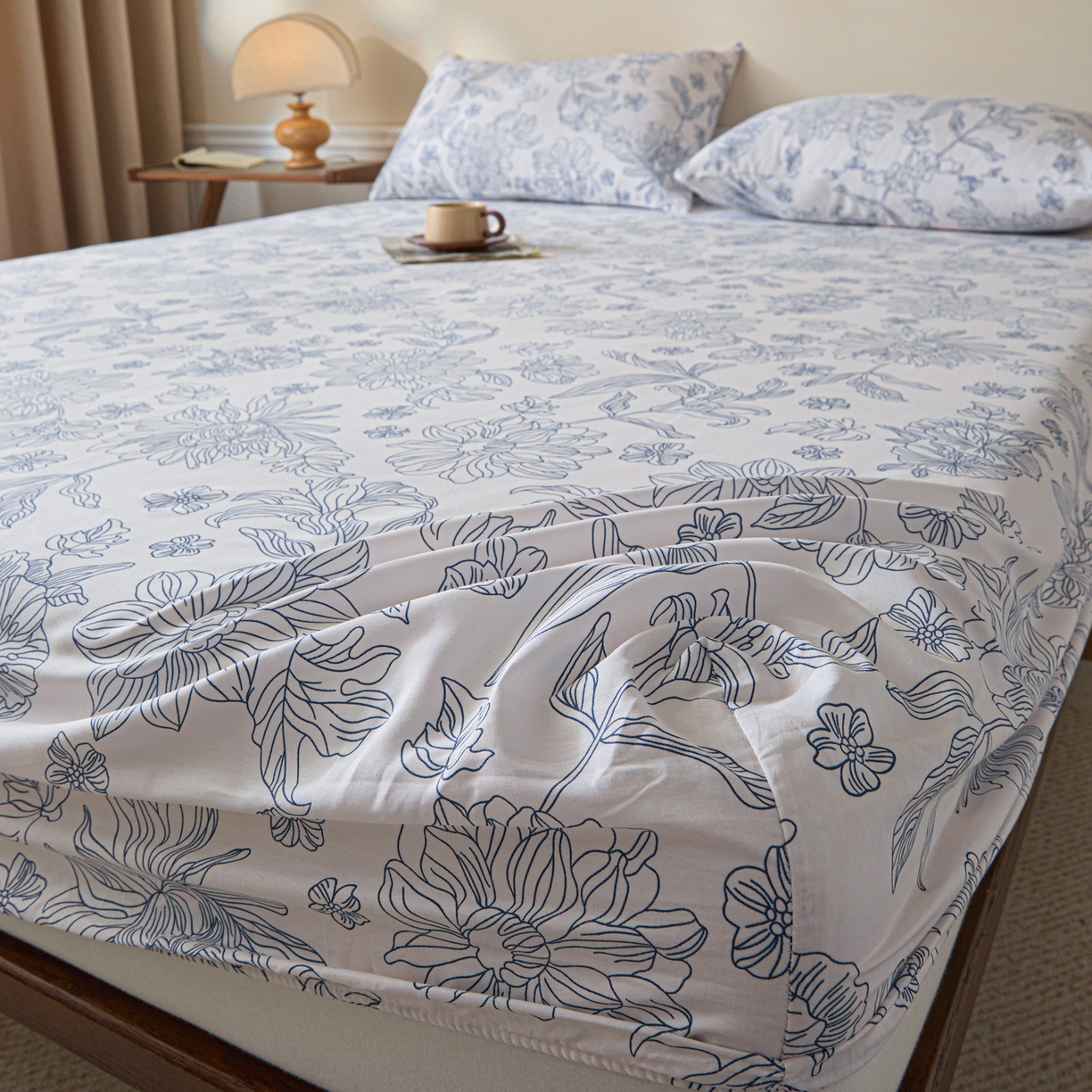 91家纺网 家纺一手货源 找家纺 （总）梵克保罗 2026新款全棉专版花型青花瓷系列单品床笠