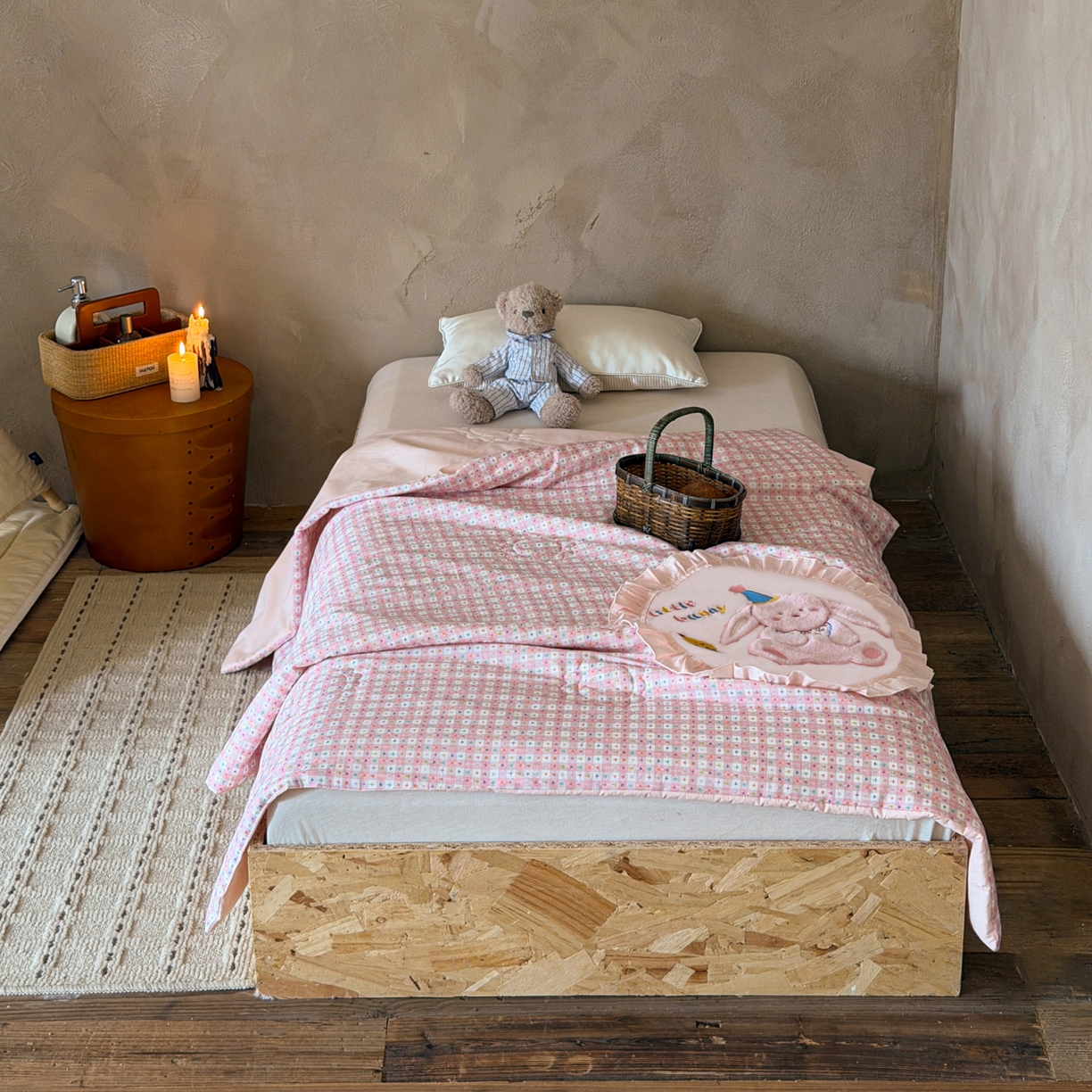 91家纺网 家纺一手货源 找家纺 （总）喜多兔儿童家纺 2026新款A类全棉双层纱贴布绣夏被夏凉被空调被