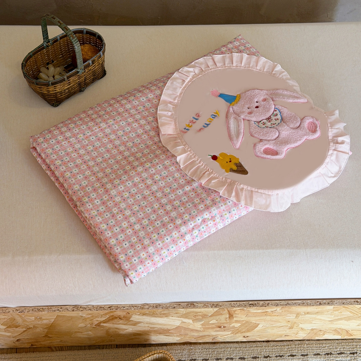 91家纺网 家纺一手货源 找家纺 （总）喜多兔儿童家纺 2026新款A类全棉双层纱贴布绣夏被夏凉被空调被