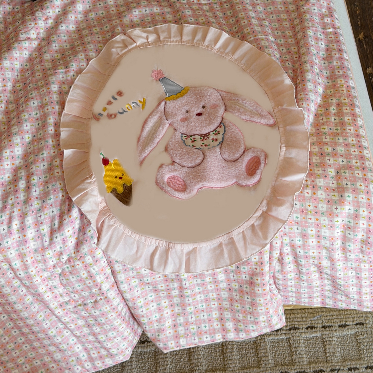 91家纺网 家纺一手货源 找家纺 （总）喜多兔儿童家纺 2026新款A类全棉双层纱贴布绣夏被夏凉被空调被