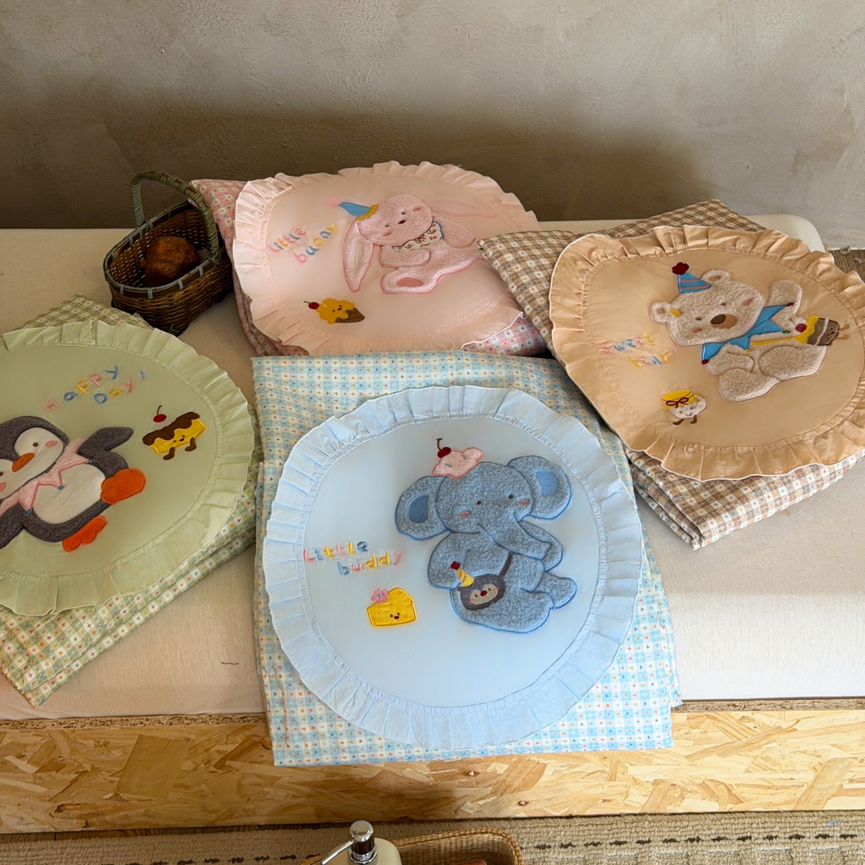 91家纺网 家纺一手货源 找家纺 （总）喜多兔儿童家纺 2026新款A类全棉双层纱贴布绣夏被夏凉被空调被