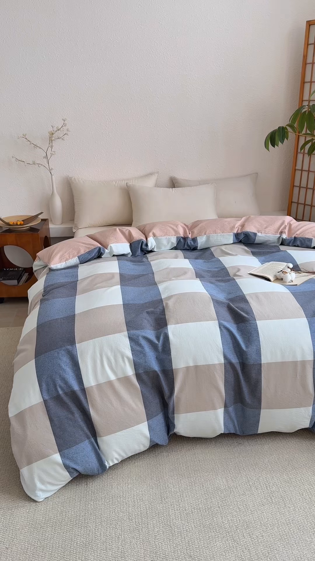 91家纺网 家纺一手货源 找家纺 （总）家贝爱 2026新款全棉纯棉水洗色织被套单件被套单品单被套