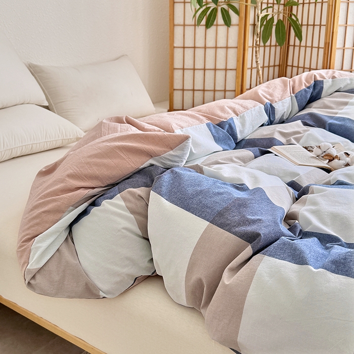 91家纺网 家纺一手货源 找家纺 （总）家贝爱 2026新款全棉纯棉水洗色织被套单件被套单品单被套