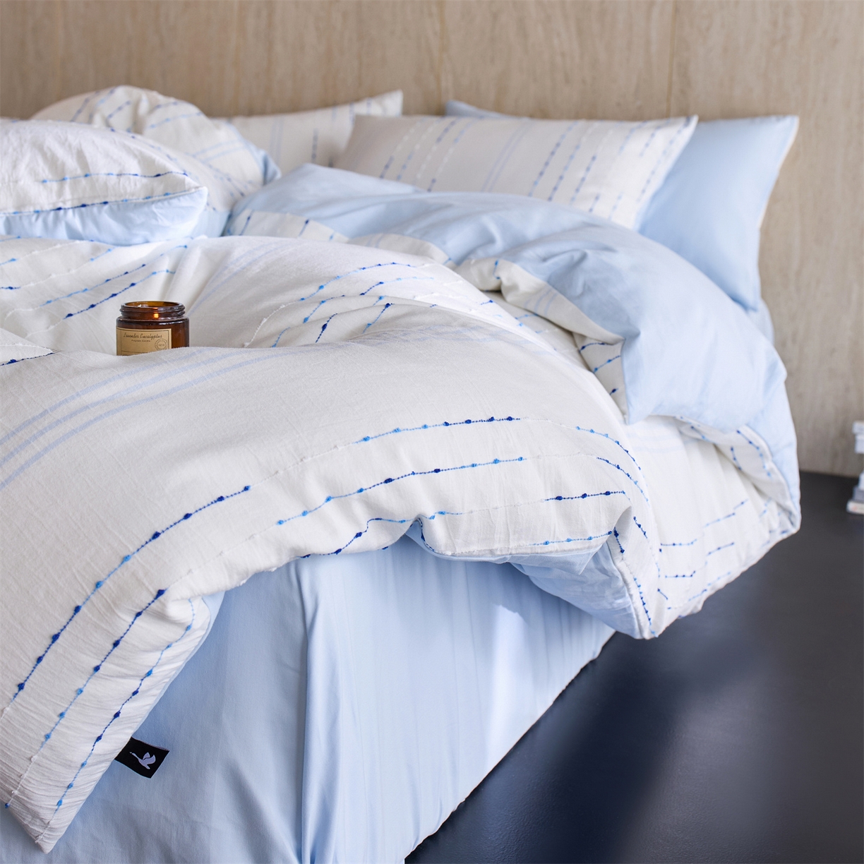 91家纺网 家纺一手货源 找家纺 （总）安莱生活  2026年新款菊花纱缎染全棉提花云染织梦四件套