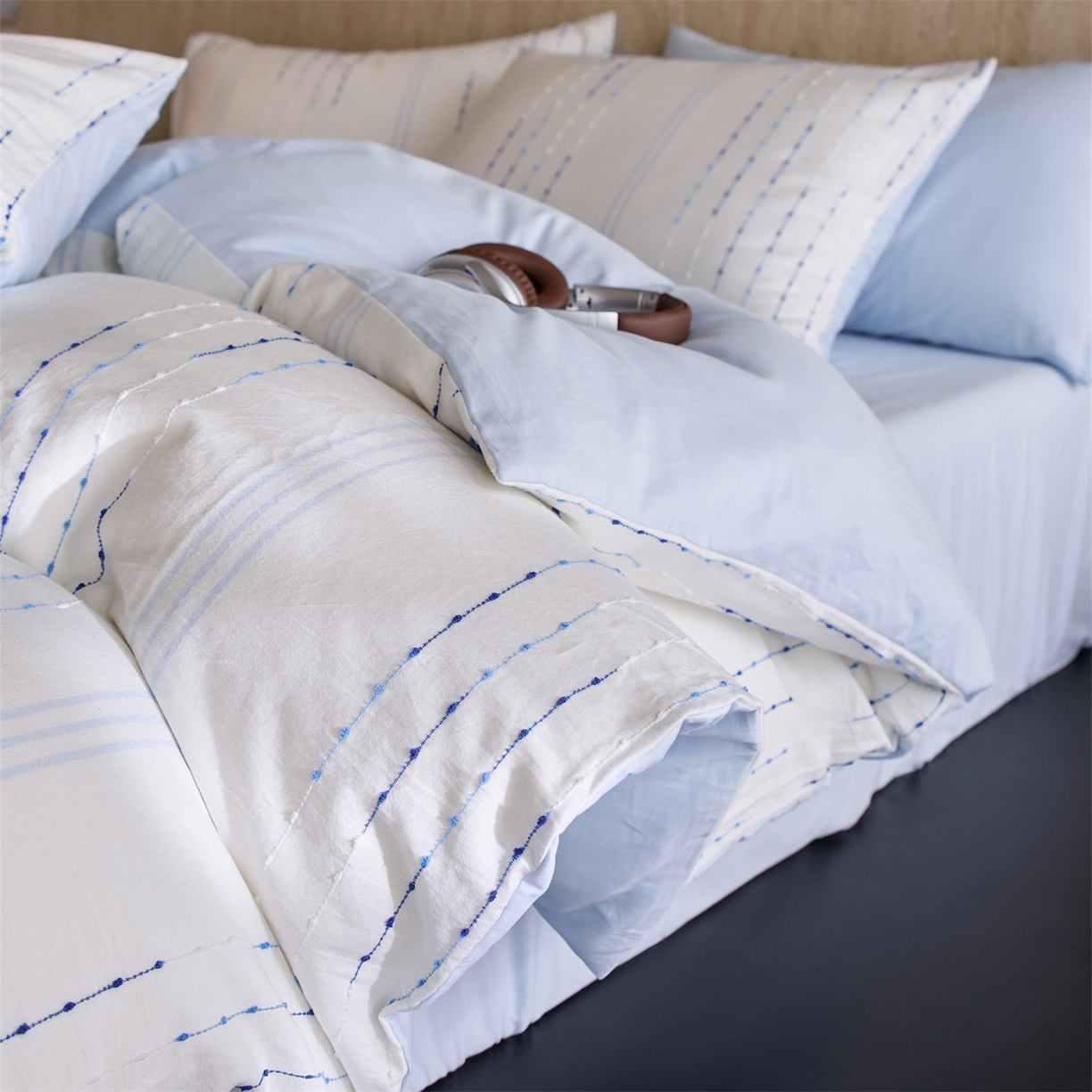 91家纺网 家纺一手货源 找家纺 （总）安莱生活 2024爆款棉麻麻纱工艺款大提花四件套（控价458）