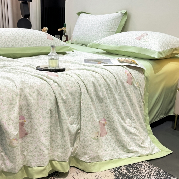 91家纺网 家纺一手货源 找家纺 （总）新款凉感天丝棉夏被夏凉被空调被夏被四件套系列