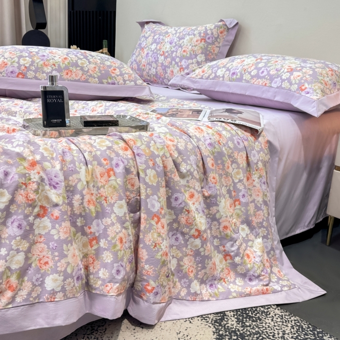 91家纺网 家纺一手货源 找家纺 （总）新款凉感天丝棉夏被夏凉被空调被夏被四件套系列