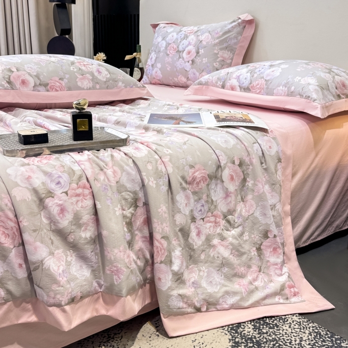 91家纺网 家纺一手货源 找家纺 （总）新款凉感天丝棉夏被夏凉被空调被夏被四件套系列