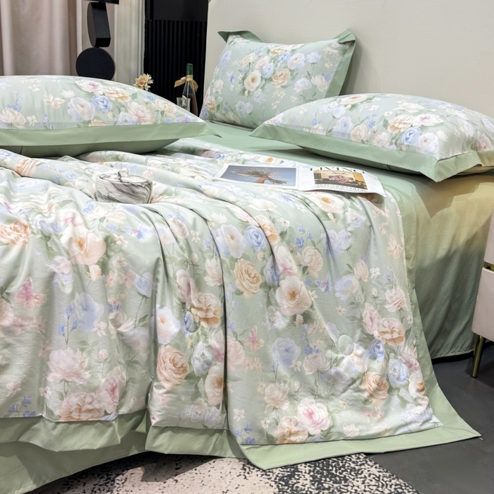 91家纺网 家纺一手货源 找家纺 （总）新款凉感天丝棉夏被夏凉被空调被夏被四件套系列