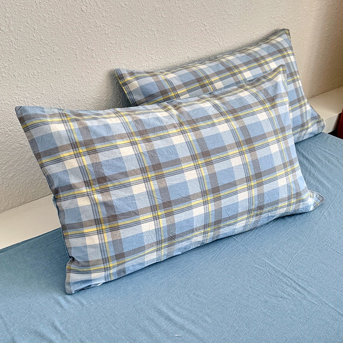 91家纺网 家纺一手货源 找家纺 家贝爱 2026新款全棉纯棉水洗色织被套单件被套单品单被套 简夕格