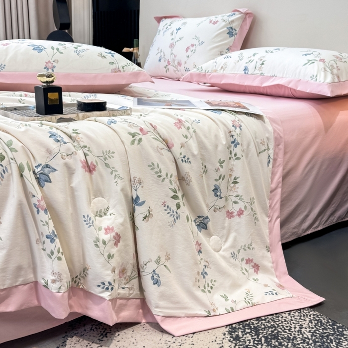 91家纺网 家纺一手货源 找家纺 （总）新款凉感天丝棉夏被夏凉被空调被夏被四件套系列