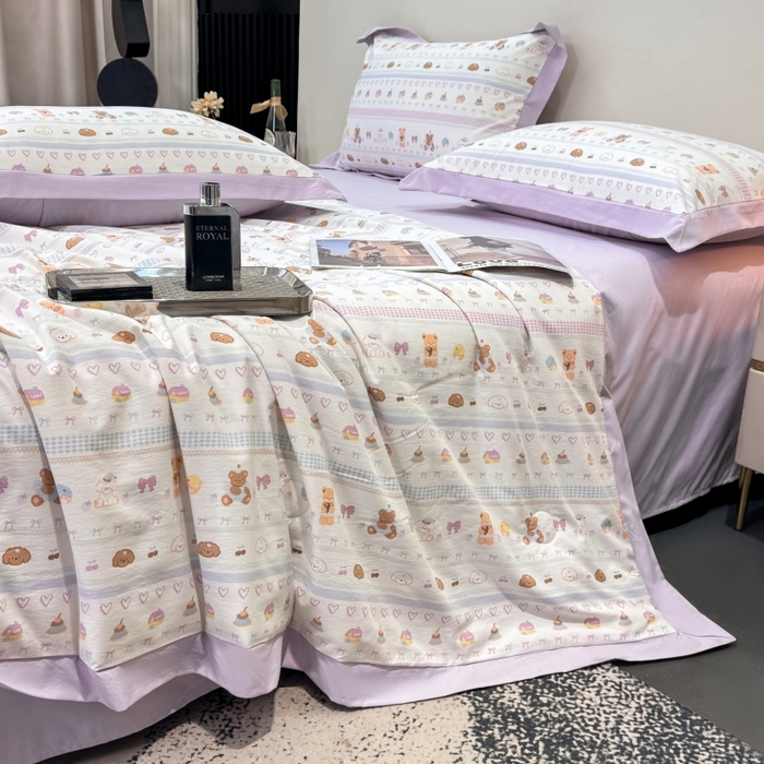 91家纺网 家纺一手货源 找家纺 （总）新款凉感天丝棉夏被夏凉被空调被夏被四件套系列