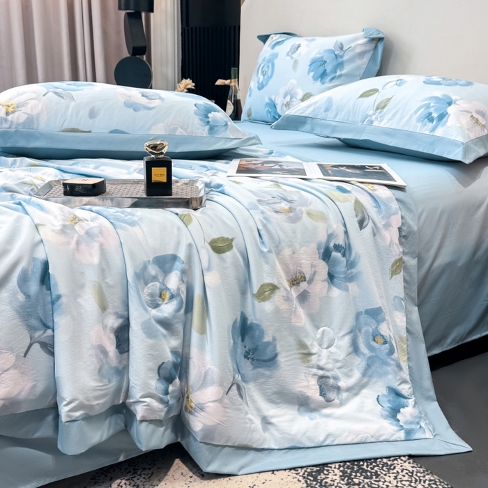 91家纺网 家纺一手货源 找家纺 （总）新款凉感天丝棉夏被夏凉被空调被夏被四件套系列