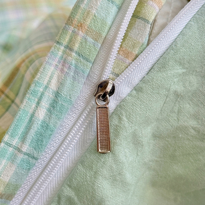 91家纺网 家纺一手货源 找家纺 家贝爱 2026新款全棉纯棉水洗色织被套单件被套单品单被套 马卡绿格