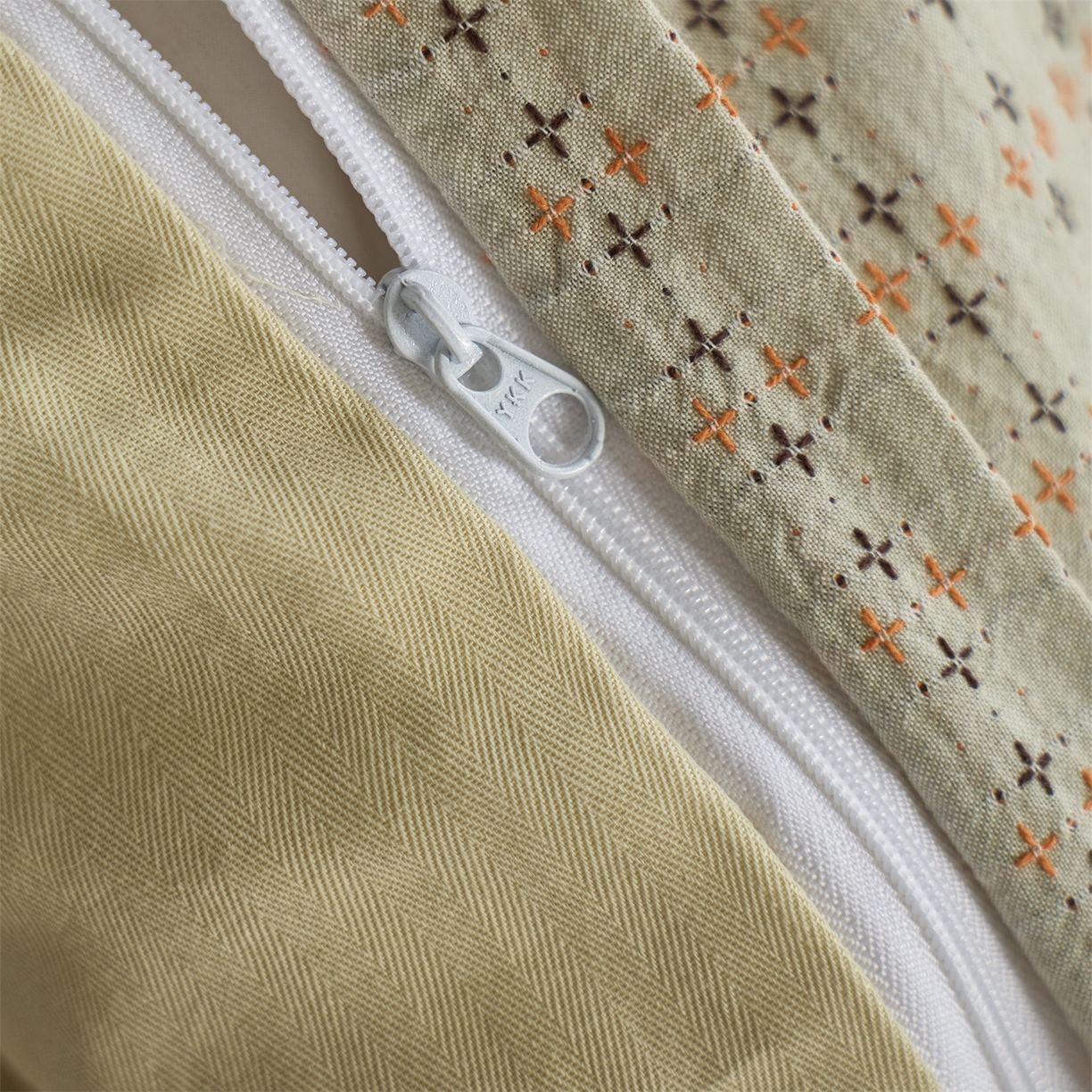 91家纺网 家纺一手货源 找家纺 （总） 安莱生活 2026年新款水洗棉提花松栗小禾四件套