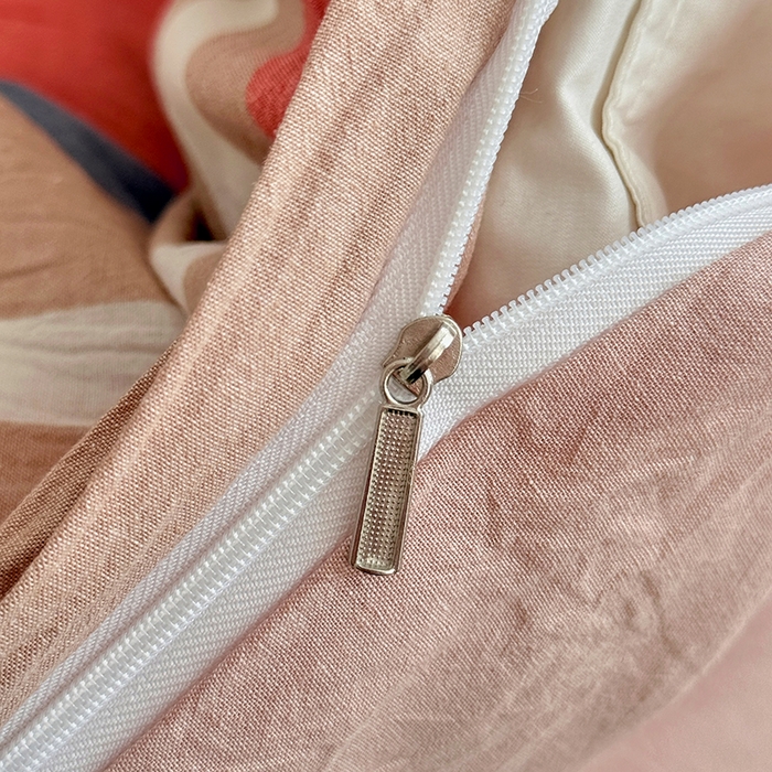 91家纺网 家纺一手货源 找家纺 家贝爱 2026新款全棉纯棉水洗色织被套单件被套单品单被套 时尚桔