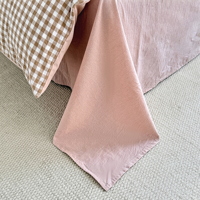 91家纺网 家纺一手货源 找家纺 家贝爱 2026新款全棉纯棉水洗色织被套单件被套单品单被套 小咖格