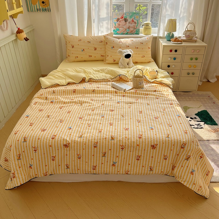 91家纺网 家纺一手货源 找家纺 几禾 2026新款泡芙纱单夏被夏凉被空调被-凉糖系列（凉而不冰的触感，清凉与柔软兼得） 凉糖-魔法星星