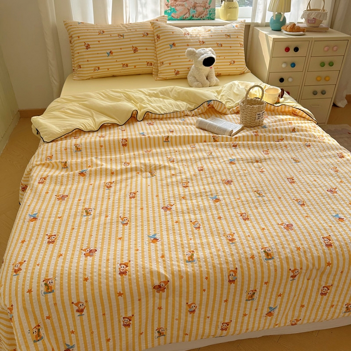 91家纺网 家纺一手货源 找家纺 几禾 2026新款泡芙纱单夏被夏凉被空调被-凉糖系列（凉而不冰的触感，清凉与柔软兼得） 凉糖-魔法星星