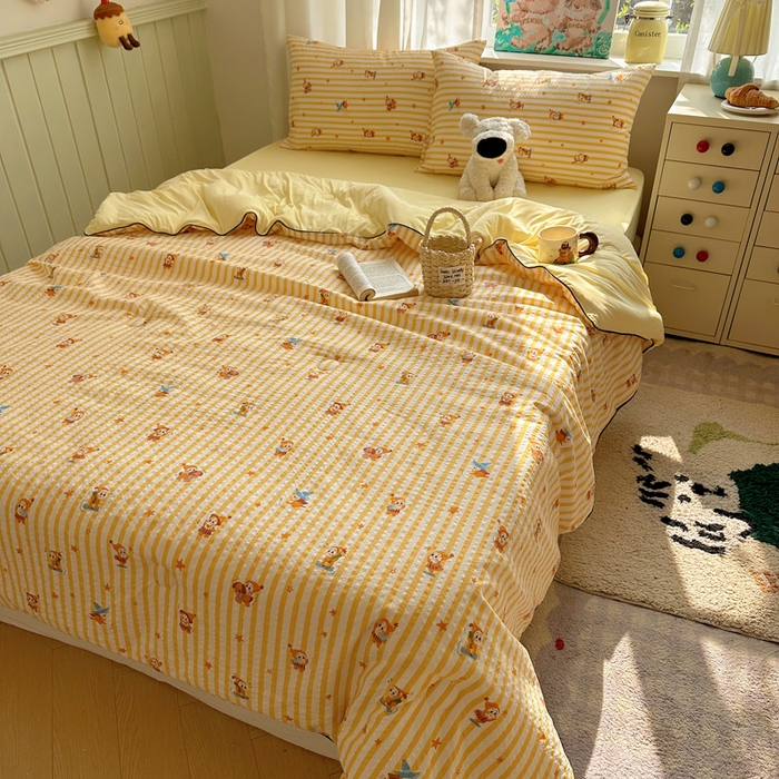 91家纺网 家纺一手货源 找家纺 几禾 2026新款泡芙纱单夏被夏凉被空调被-凉糖系列（凉而不冰的触感，清凉与柔软兼得） 凉糖-魔法星星