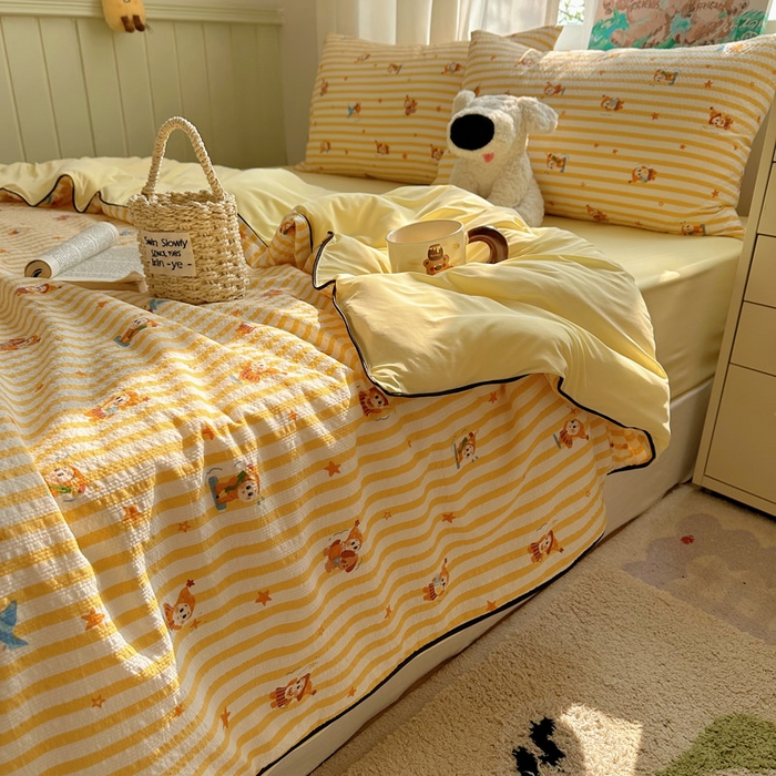 91家纺网 家纺一手货源 找家纺 几禾 2026新款泡芙纱单夏被夏凉被空调被-凉糖系列（凉而不冰的触感，清凉与柔软兼得） 凉糖-魔法星星