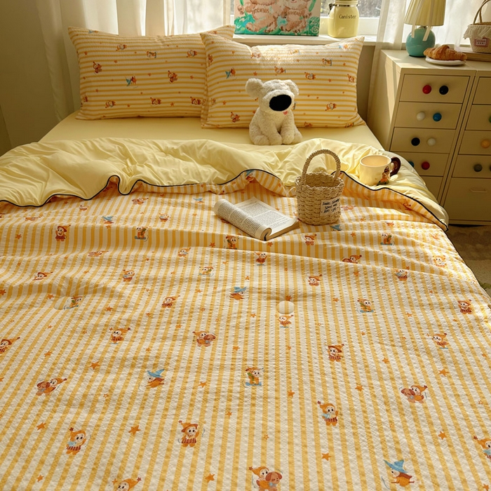 91家纺网 家纺一手货源 找家纺 几禾 2026新款泡芙纱单夏被夏凉被空调被-凉糖系列（凉而不冰的触感，清凉与柔软兼得） 凉糖-魔法星星