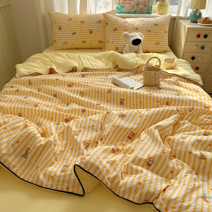 91家纺网 家纺一手货源 找家纺 几禾 2026新款泡芙纱单夏被夏凉被空调被-凉糖系列（凉而不冰的触感，清凉与柔软兼得） 凉糖-魔法星星