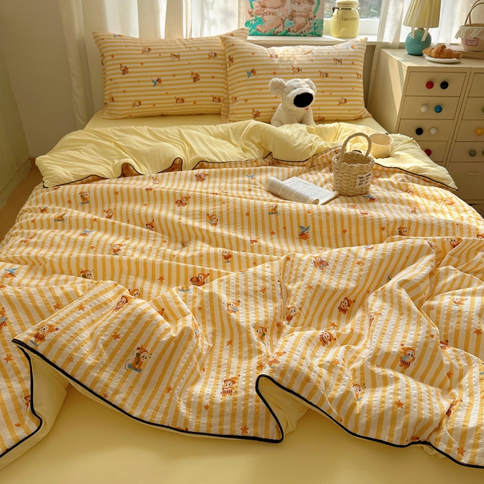 91家纺网 家纺一手货源 找家纺 几禾 2026新款泡芙纱单夏被夏凉被空调被-凉糖系列（凉而不冰的触感，清凉与柔软兼得） 凉糖-魔法星星