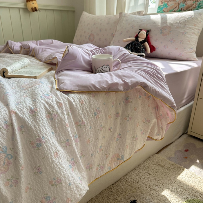 91家纺网 家纺一手货源 找家纺 几禾 2026新款泡芙纱单夏被夏凉被空调被-凉糖系列（凉而不冰的触感，清凉与柔软兼得） 凉糖-碎花藏甜