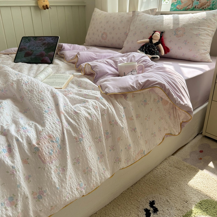 91家纺网 家纺一手货源 找家纺 几禾 2026新款泡芙纱单夏被夏凉被空调被-凉糖系列（凉而不冰的触感，清凉与柔软兼得） 凉糖-碎花藏甜