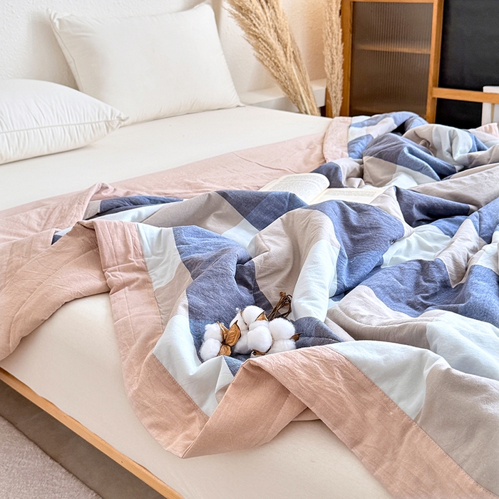 91家纺网 家纺一手货源 找家纺 （总）家贝爱 2026新款全棉色织新疆棉花夏被夏凉被空调被