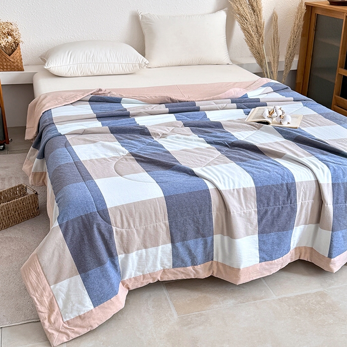 91家纺网 家纺一手货源 找家纺 （总）家贝爱 2026新款全棉色织新疆棉花夏被夏凉被空调被