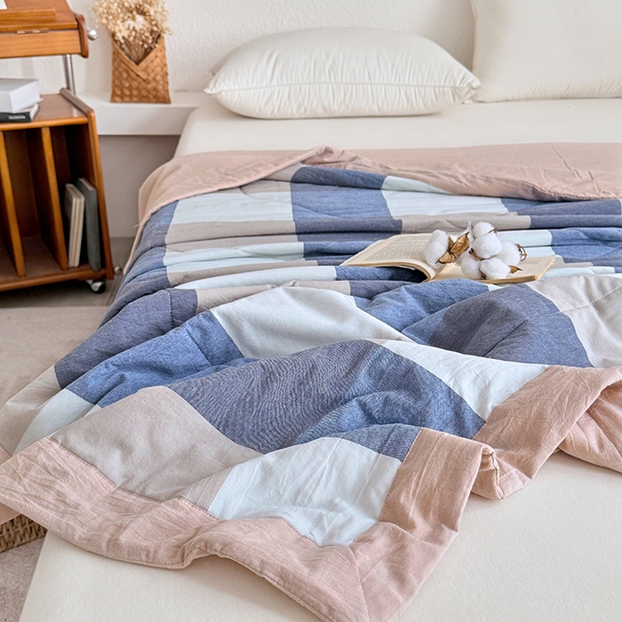 91家纺网 家纺一手货源 找家纺 （总）家贝爱 2026新款全棉色织新疆棉花夏被夏凉被空调被