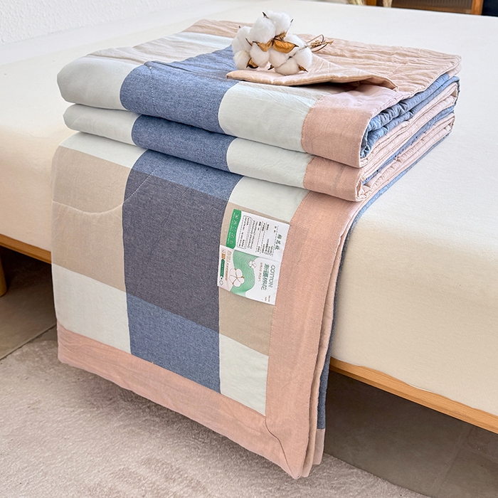 91家纺网 家纺一手货源 找家纺 （总）家贝爱 2026新款全棉色织新疆棉花夏被夏凉被空调被