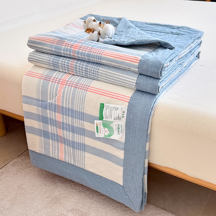 91家纺网 家纺一手货源 找家纺 （总）家贝爱 2026新款全棉色织新疆棉花夏被夏凉被空调被