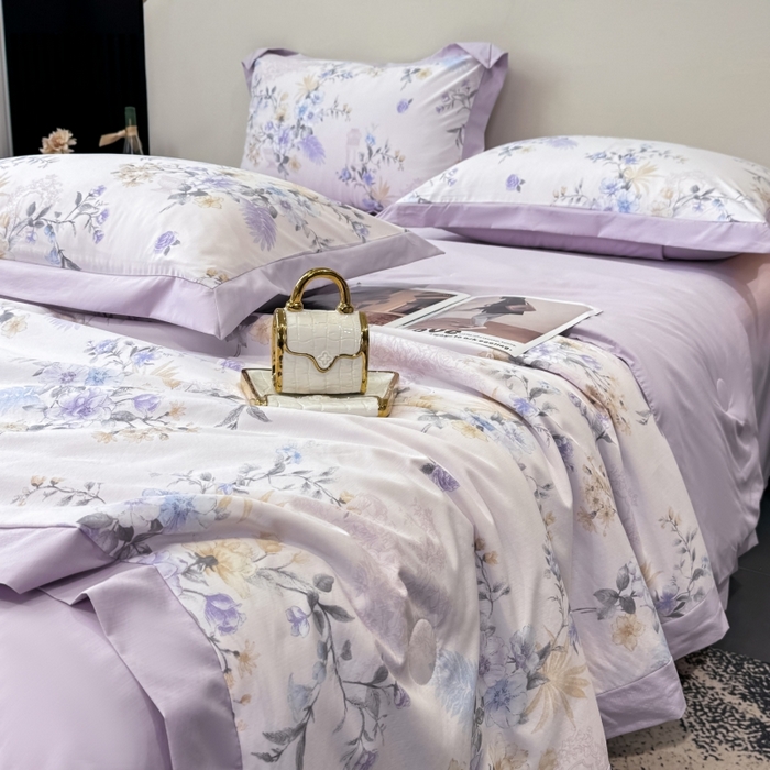 91家纺网 家纺一手货源 找家纺 新款凉感天丝棉夏被夏凉被空调被夏被四件套系列 华尔兹