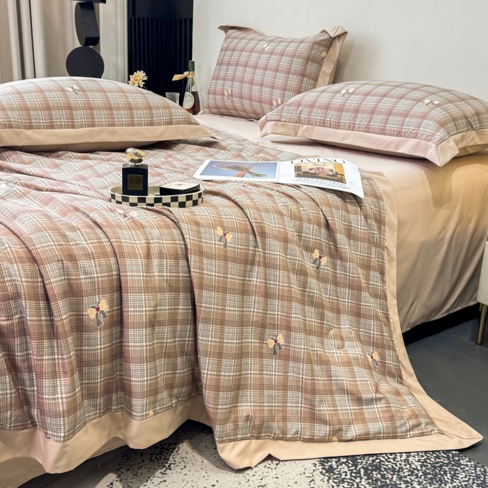 新款凉感天丝棉夏被夏凉被空调被夏被四件套系列 卡利亚