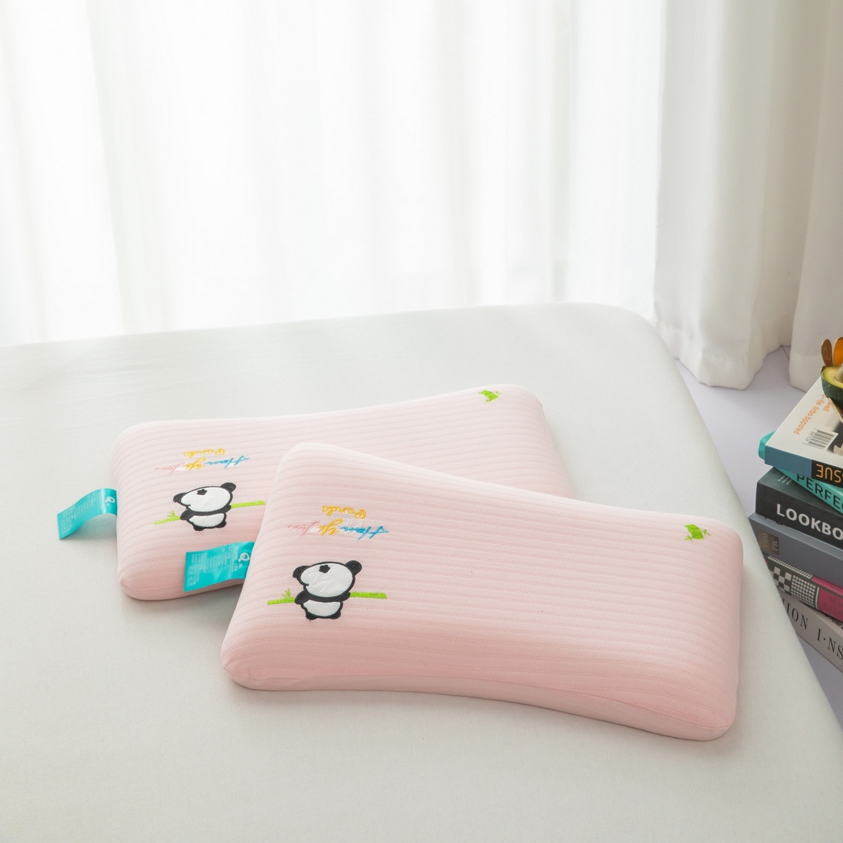 九州枕芯 2026新款针织棉儿童记忆枕枕头枕芯 粉色