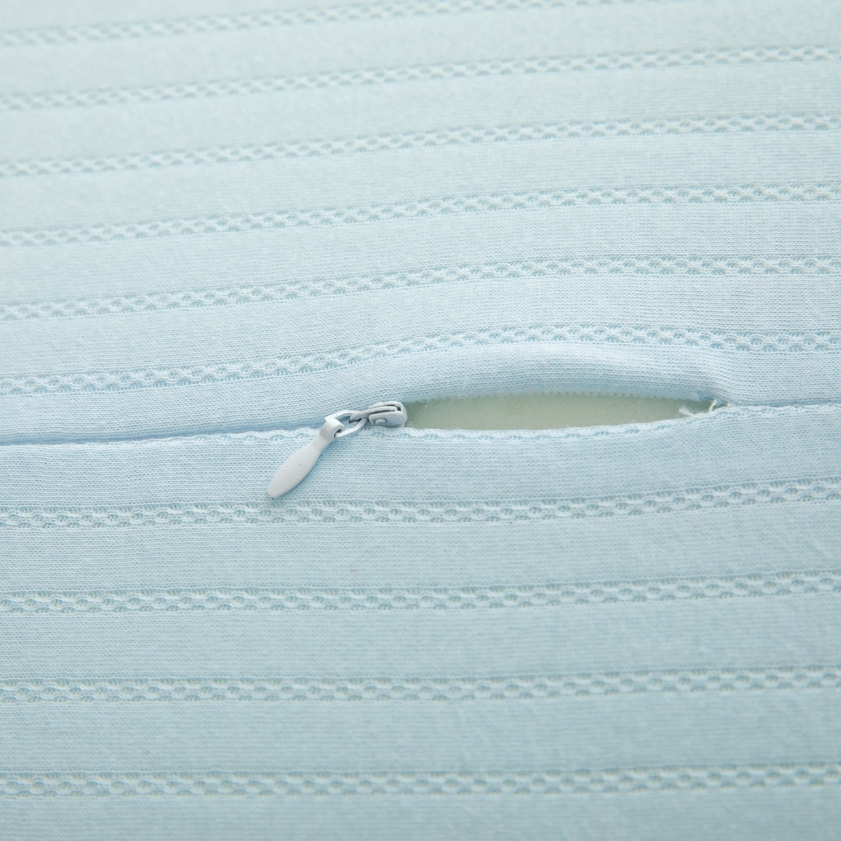 91家纺网 家纺一手货源 找家纺 九州枕芯 2026新款针织棉儿童记忆枕枕头枕芯 蓝色