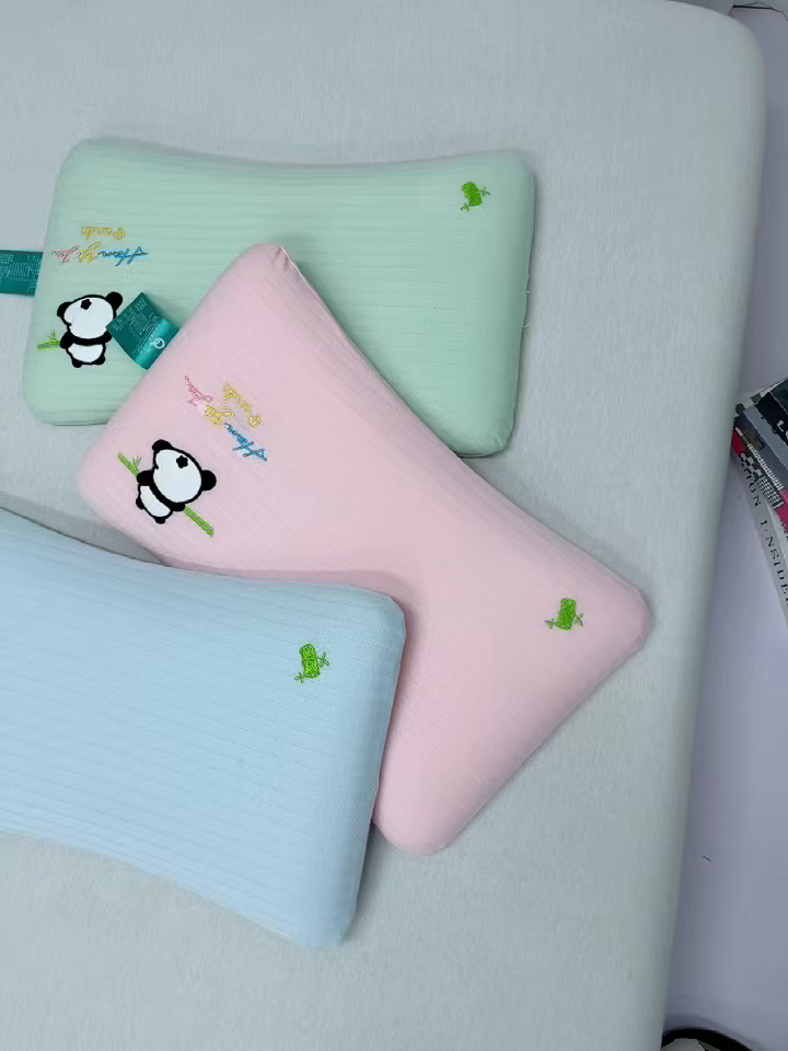 91家纺网 家纺一手货源 找家纺 九州枕芯 2026新款针织棉儿童记忆枕枕头枕芯 粉色